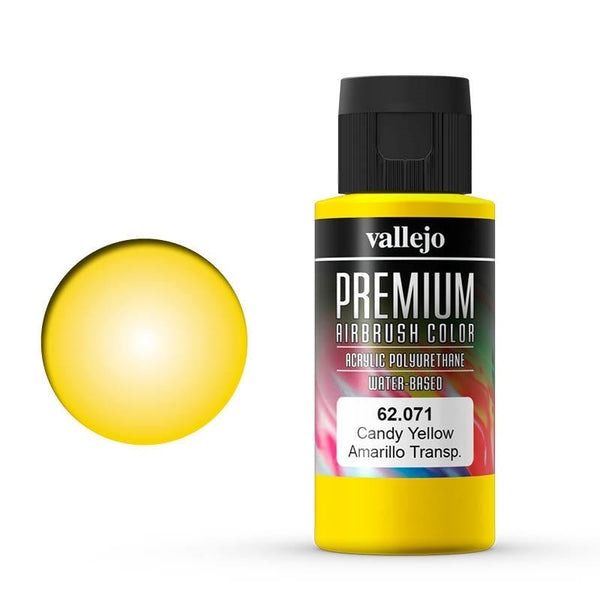 62071 Premium Colour Candy Yellow 60 ml Acrylic Airbrush Paint