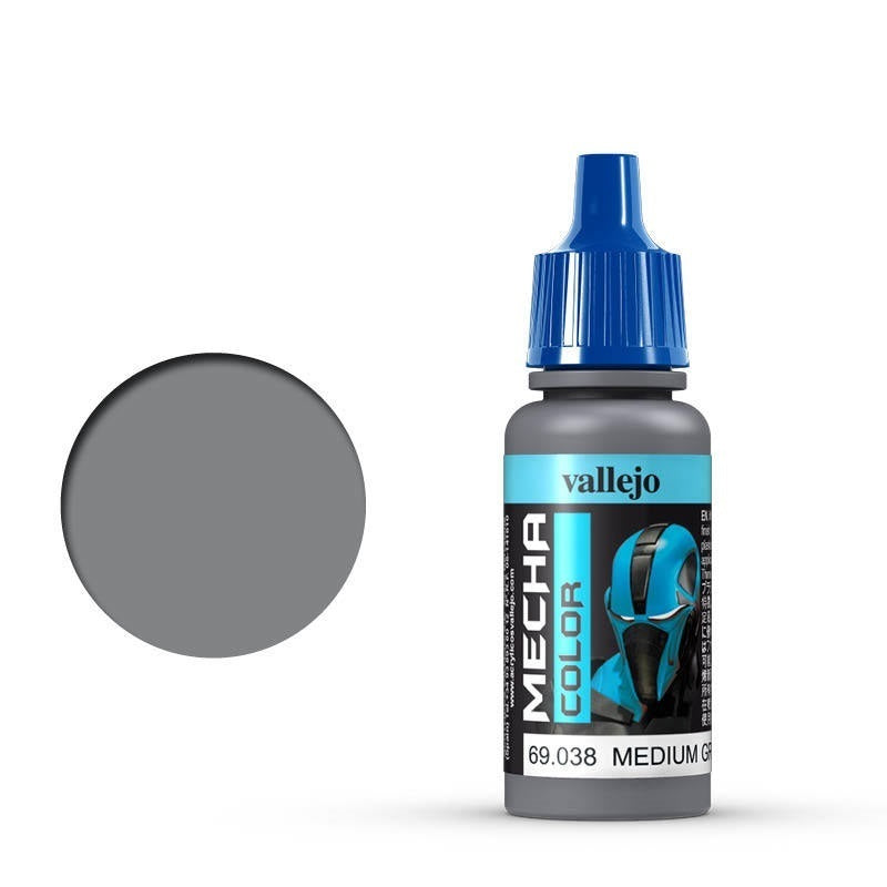 69038 Mecha Colour Medium Grey 17ml Acrylic Airbrush Paint