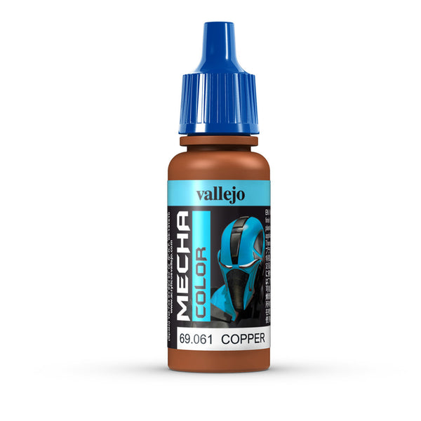 Vallejo - Vallejo 69061 Mecha Colour Copper 17ml Acrylic Airbrush Paint