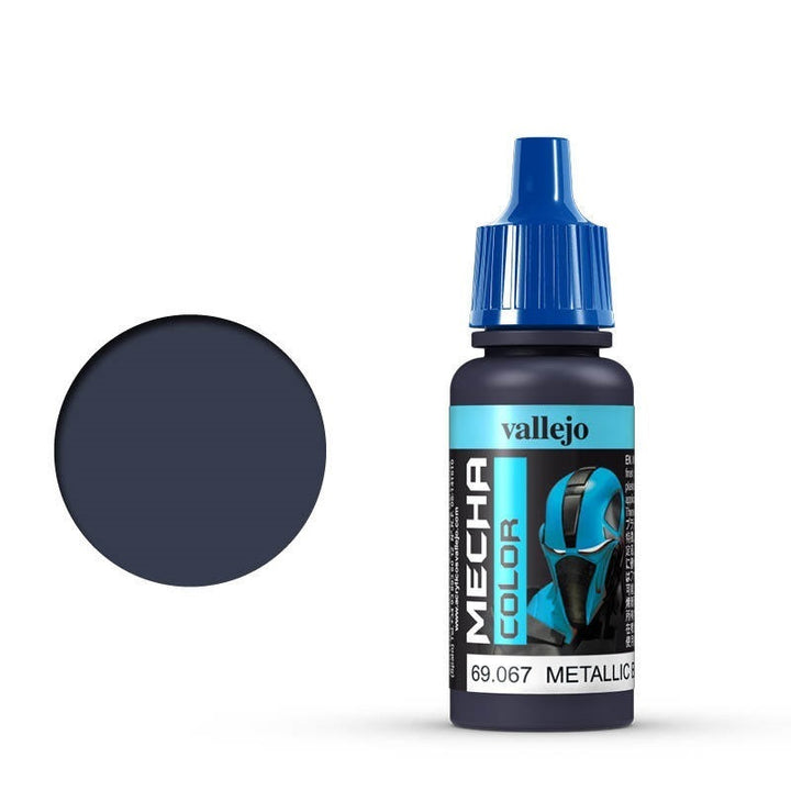 Vallejo - Vallejo 69067 Mecha Colour Metallic Blue 17ml Acrylic Airbrush Paint