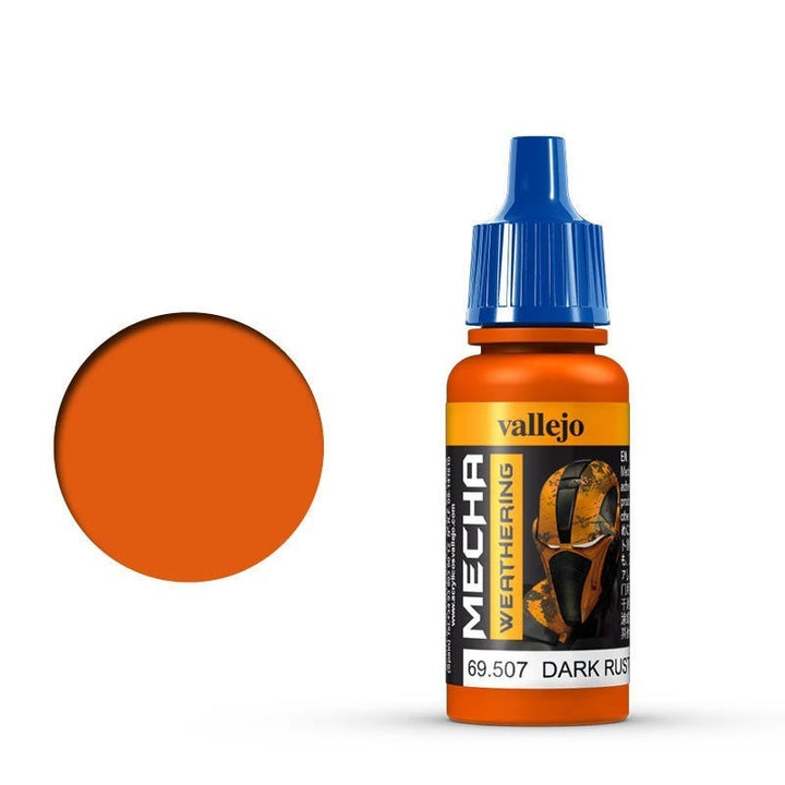 Vallejo - Vallejo 69507 Mecha Colour Dark Rust Wash 17ml Acrylic Paint