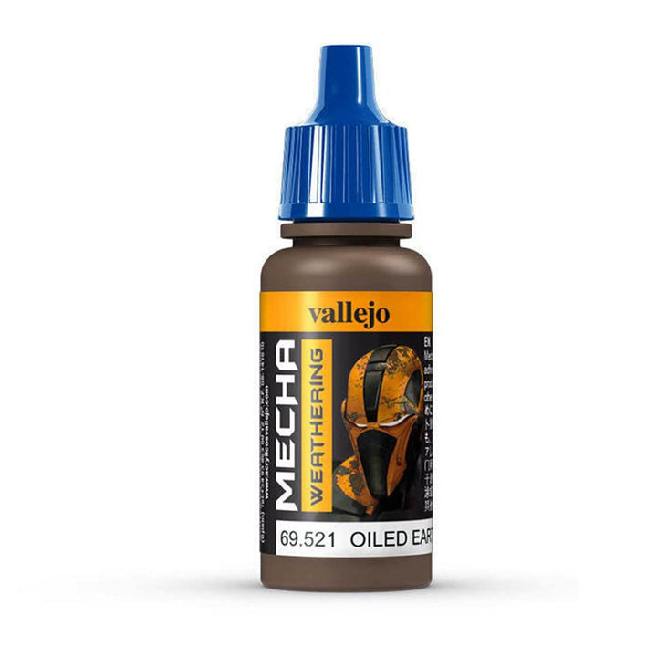 Vallejo - Vallejo 69521 Mecha Colour Oiled Earth Wash 17ml Acrylic Paint