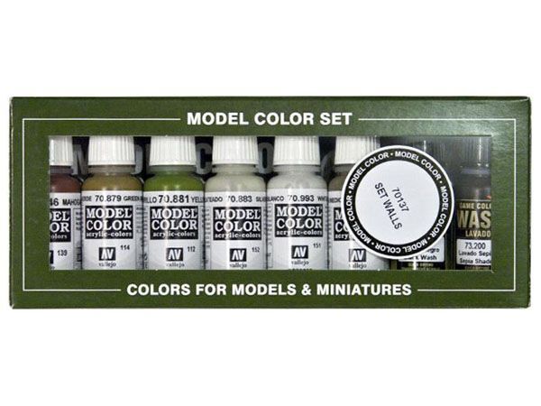 70137 Model Colour Building Set 8 Colour Acrylic Paint Set