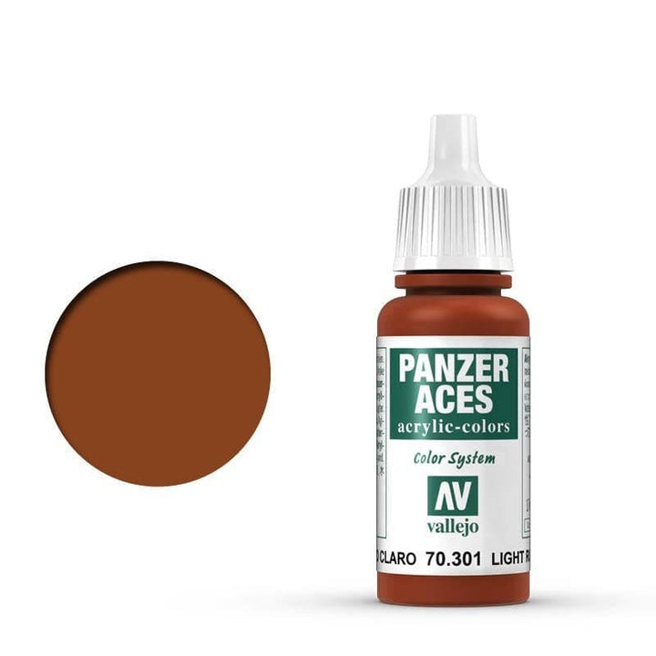 Vallejo - Vallejo 70301 Panzer Aces Light Rust 17 ml Acrylic Paint