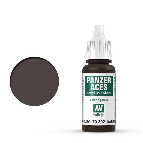 Vallejo - Vallejo 70302 Panzer Aces Dark Rust 17 ml Acrylic Paint