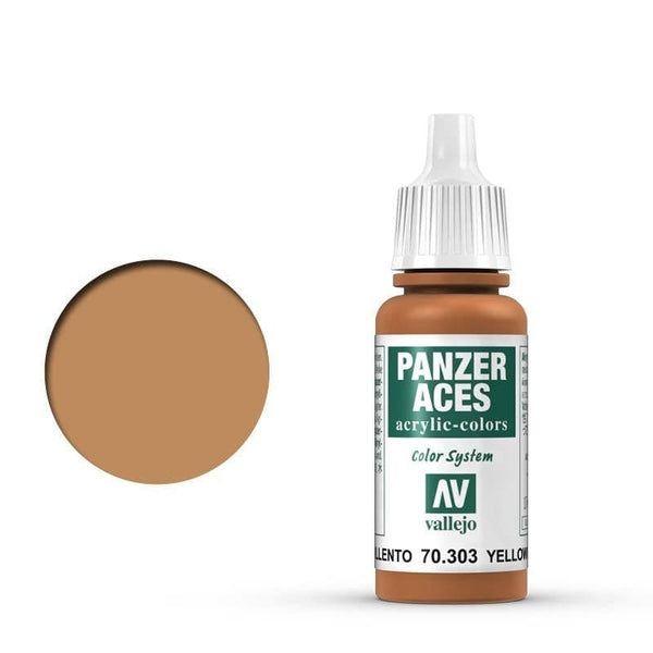 Vallejo - Vallejo 70303 Panzer Aces Yellowish Rust 17 ml Acrylic Paint