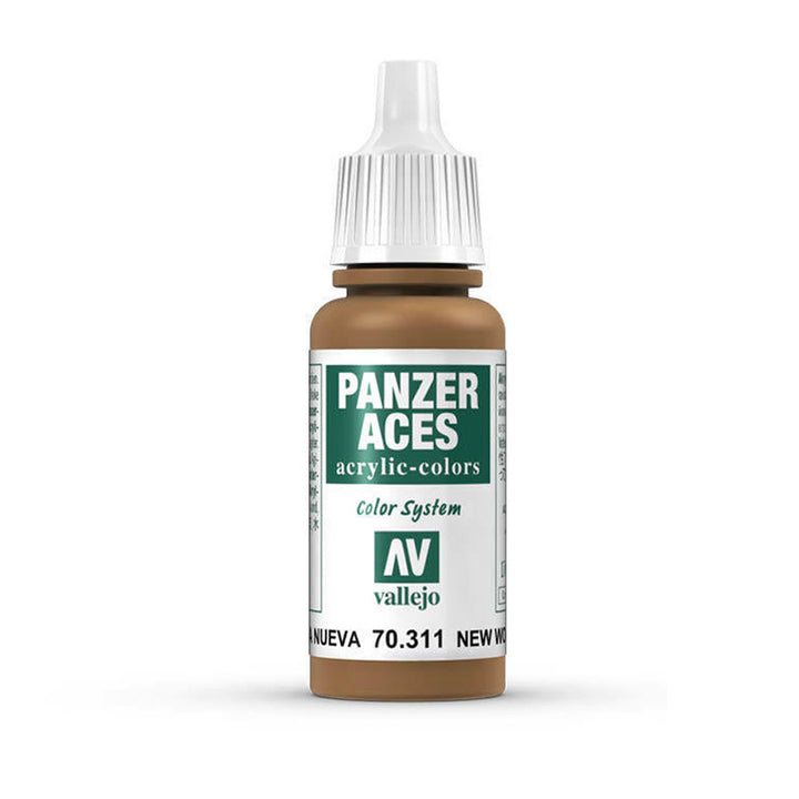 Vallejo - Vallejo 70311 Panzer Aces New Wood 17 ml Acrylic Paint