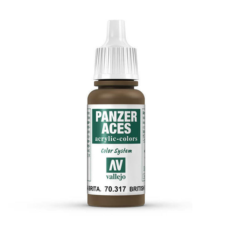 Vallejo - Vallejo 70317 Panzer Aces British Tanker 17 ml Acrylic Paint