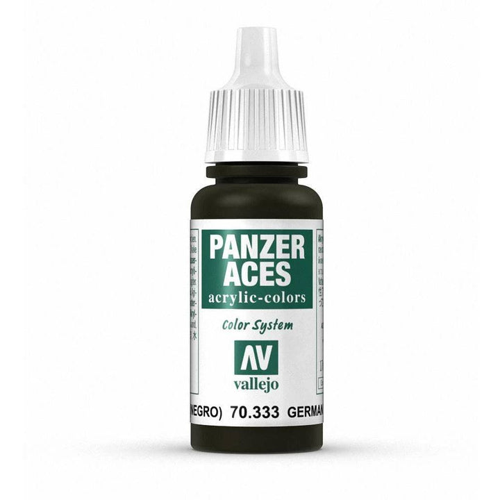 Vallejo - Vallejo 70333 Panzer Aces German Tanker (Black) 17 ml Acrylic Paint