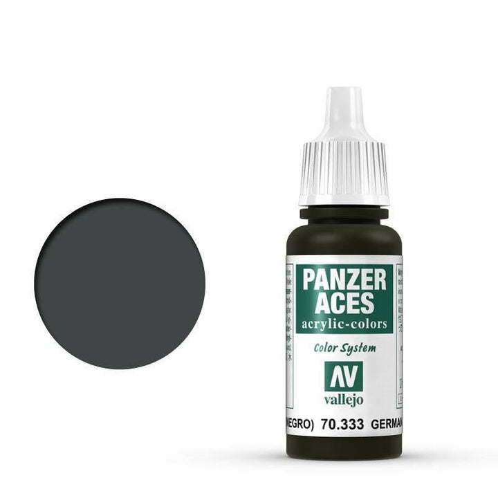 Vallejo - Vallejo 70333 Panzer Aces German Tanker (Black) 17 ml Acrylic Paint