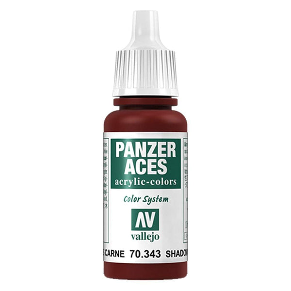 Vallejo - Vallejo 70343 Panzer Aces Flesh Shadows 17 ml Acrylic Paint