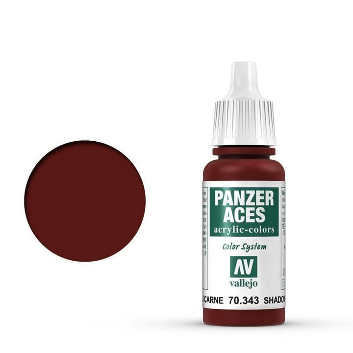 Vallejo - Vallejo 70343 Panzer Aces Flesh Shadows 17 ml Acrylic Paint