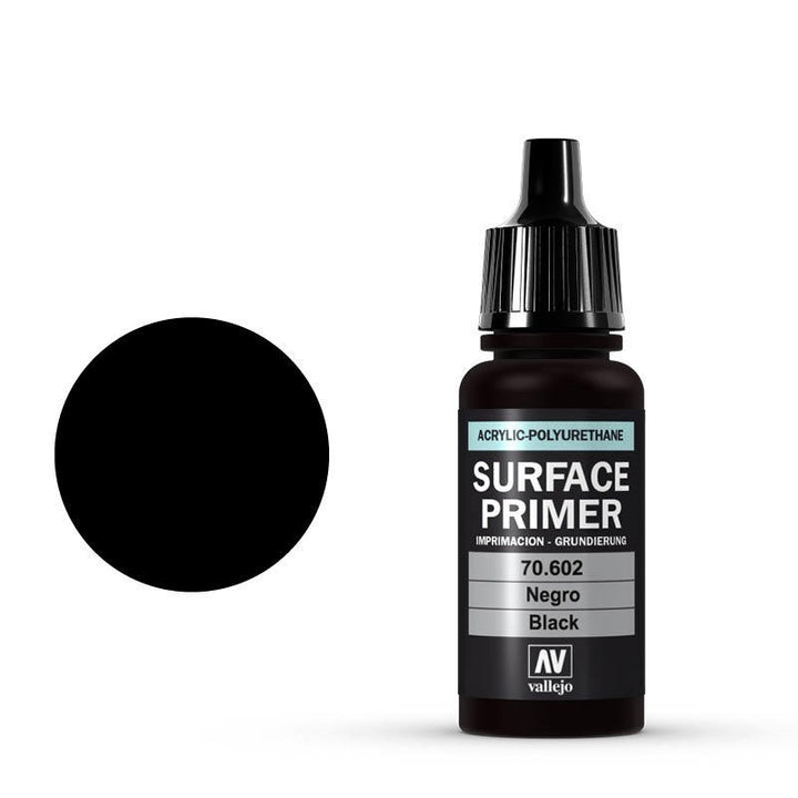 Vallejo - Vallejo 70602 Surface Primer Black 17 ml