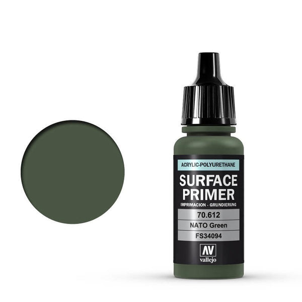 Vallejo - Vallejo 70612 Surface Primer NATO Green 17 ml