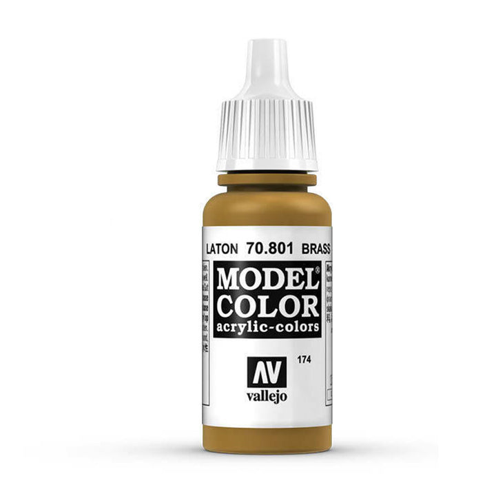 Vallejo - Vallejo 70801 Model Colour Metallic Brass 17 ml Acrylic Paint