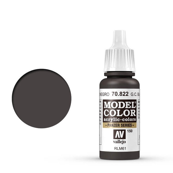 Vallejo - Vallejo 70822 Model Colour German Cam Black Brown 17 ml Acrylic Paint