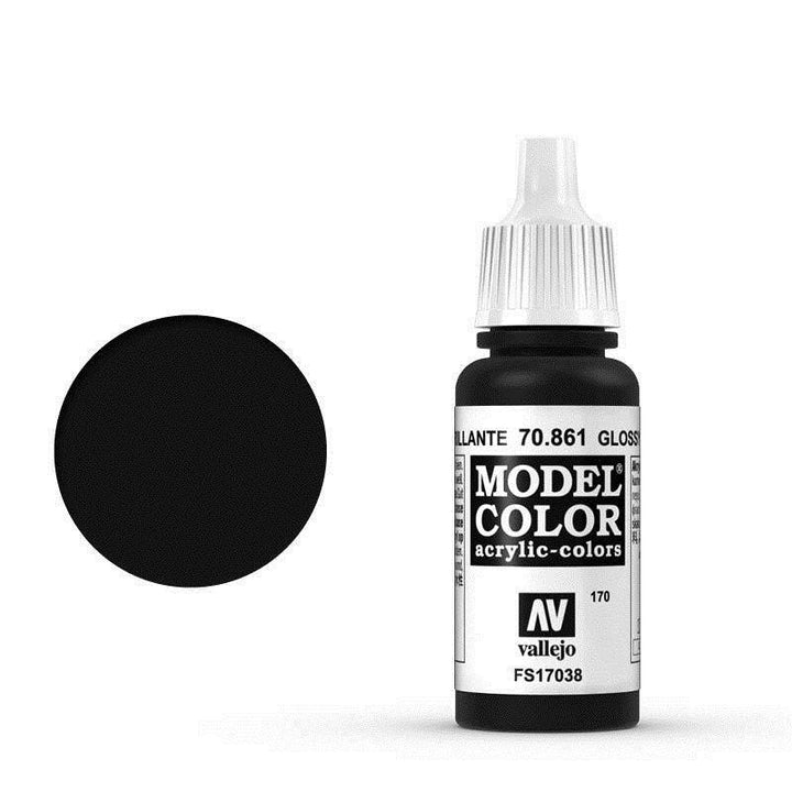 Vallejo - Vallejo 70861 Model Colour Glossy Black 17 ml Acrylic Paint