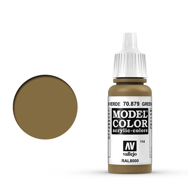 Vallejo - Vallejo 70879 Model Colour Green Brown 17 ml Acrylic Paint