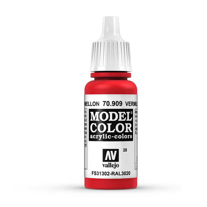 Vallejo - Vallejo 70909 Model Colour Vermillion 17 ml Acrylic Paint