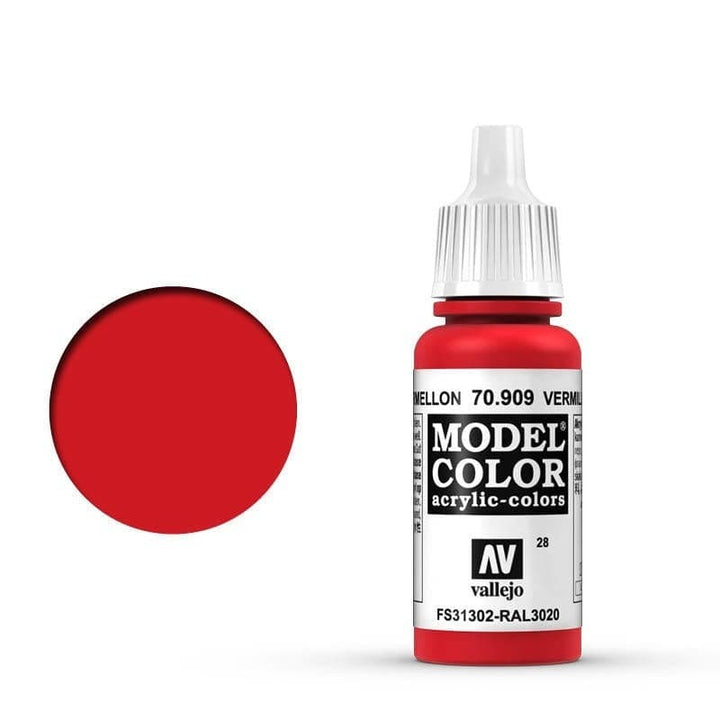 Vallejo - Vallejo 70909 Model Colour Vermillion 17 ml Acrylic Paint