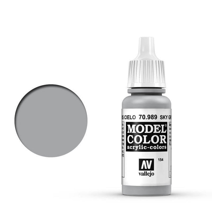 Vallejo - Vallejo 70989 Model Colour Sky Grey 17 ml Acrylic Paint