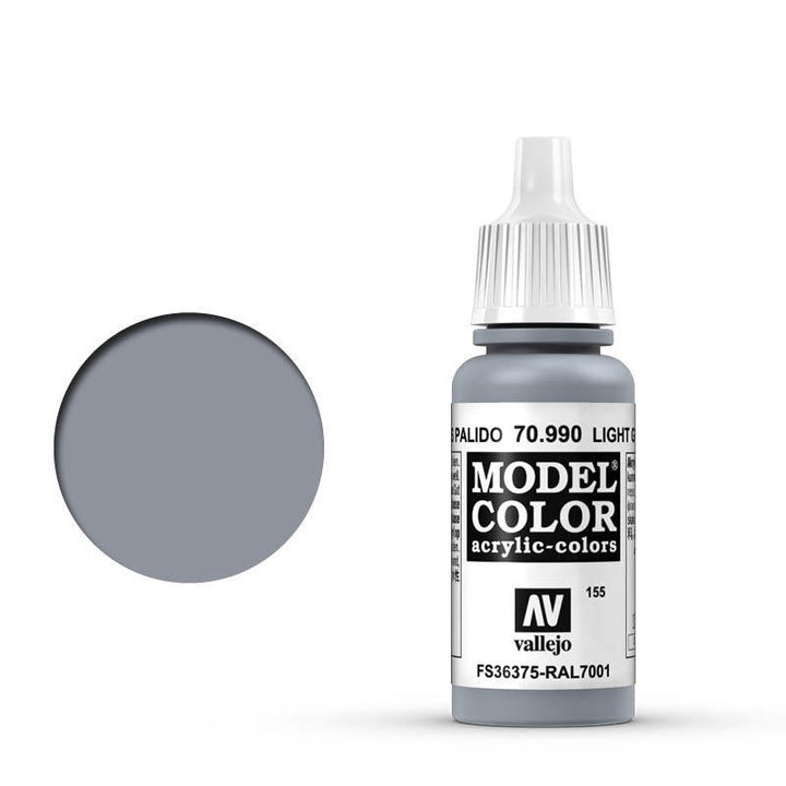 Vallejo - Vallejo 70990 Model Colour Light Grey 17 ml Acrylic Paint