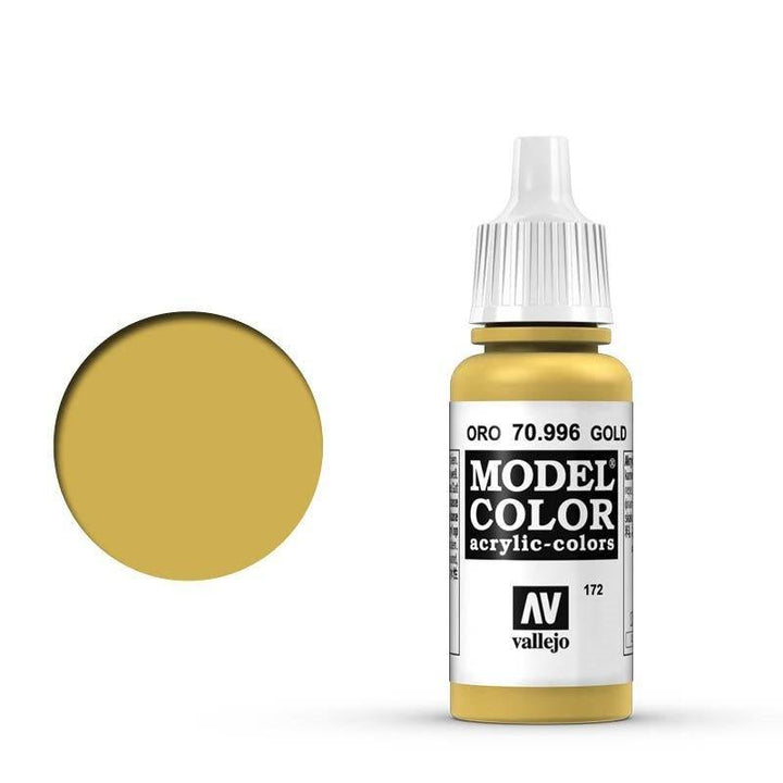 Vallejo - Vallejo 70996 Model Colour Metallic Gold 17 ml Acrylic Paint