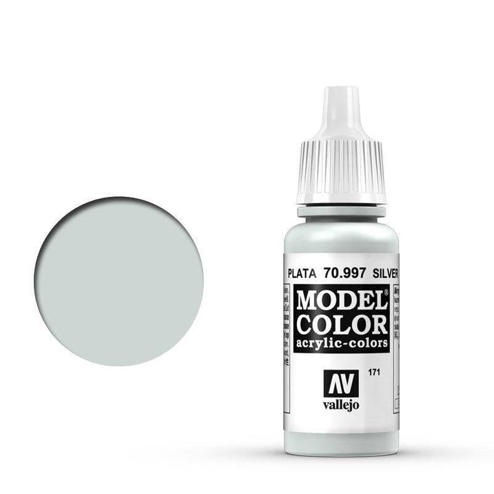 Vallejo - Vallejo 70997 Model Colour Metallic Silver 17 ml Acrylic Paint