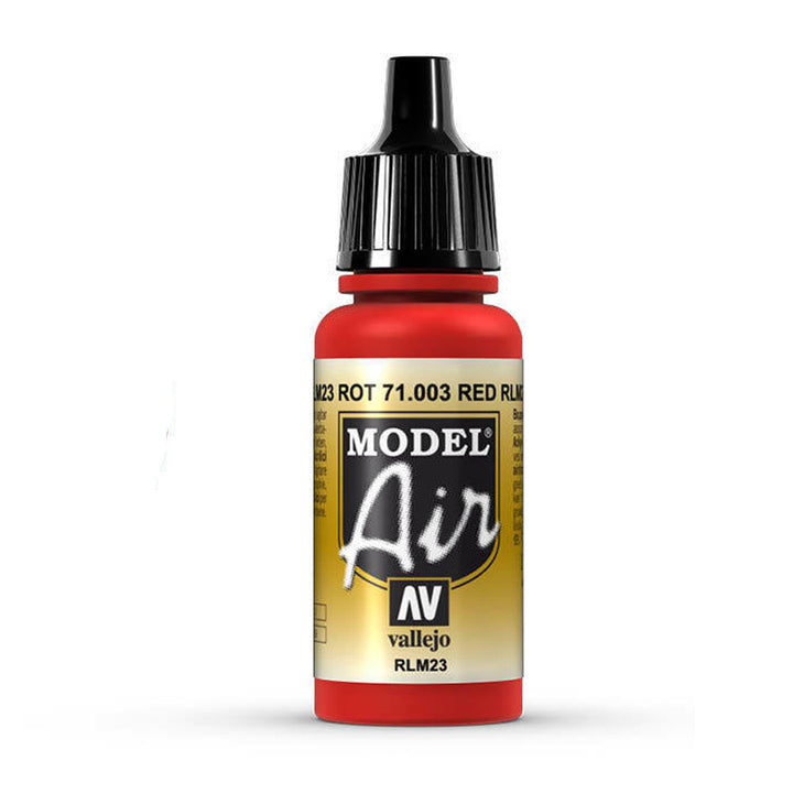 Vallejo - Vallejo 71003 Model Air Red RLM23 17 ml Acrylic Airbrush Paint