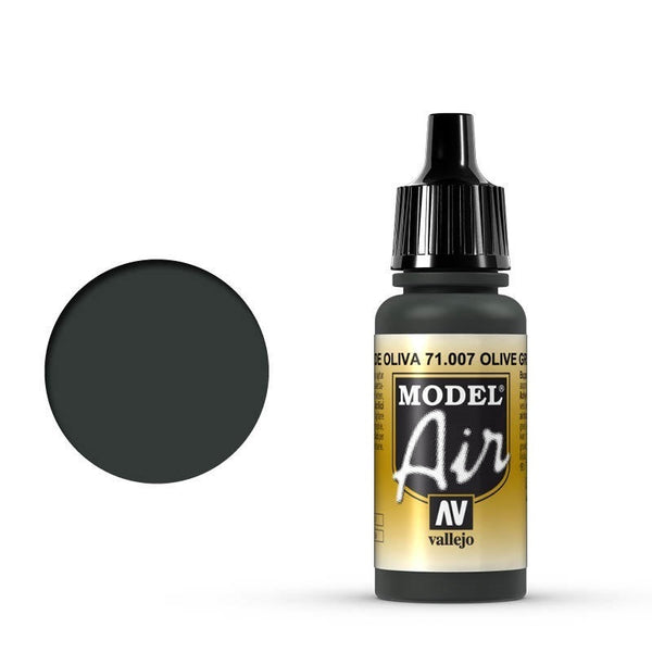 Vallejo - Vallejo 71007 Model Air Olive Green 17 ml Acrylic Airbrush Paint