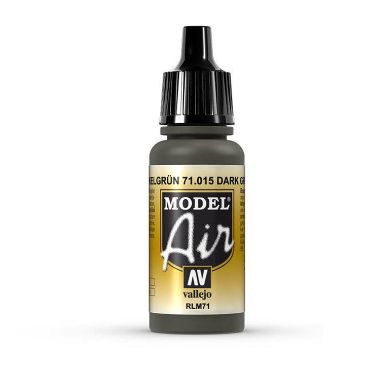 Vallejo - Vallejo 71015 Model Air Dark Green RLM71 17 ml Acrylic Airbrush Paint