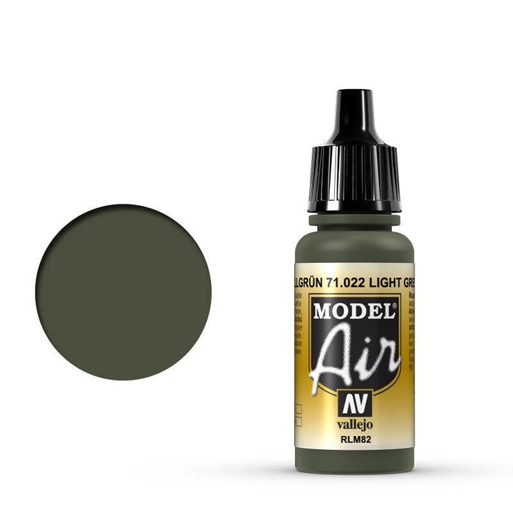 Vallejo - Vallejo 71022 Model Air Light Green RLM82 17 ml Acrylic Airbrush Paint