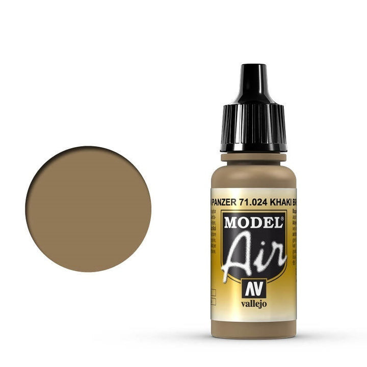 Vallejo - Vallejo 71024 Model Air Khaki Brown 17 ml Acrylic Airbrush Paint