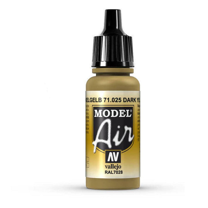 Vallejo - Vallejo 71025 Model Air Dark Yellow 17 ml Acrylic Airbrush Paint