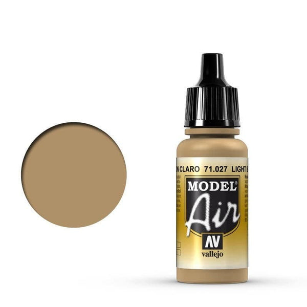 Vallejo - Vallejo 71027 Model Air Light Brown 17 ml Acrylic Airbrush Paint