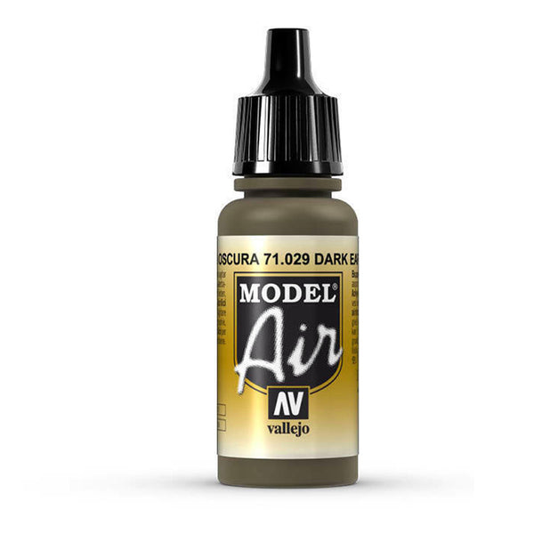 Vallejo - Vallejo 71029 Model Air Dark Earth 17 ml Acrylic Airbrush Paint