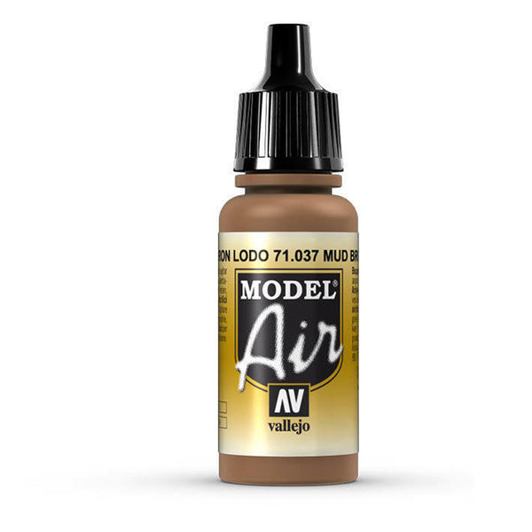 Vallejo - Vallejo 71037 Model Air Mud Brown 17 ml Acrylic Airbrush Paint