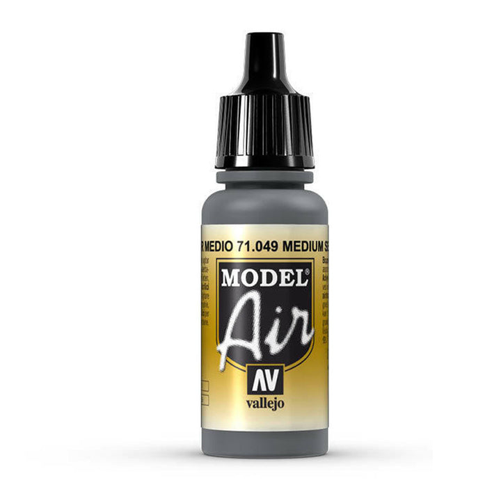 Vallejo - Vallejo 71049 Model Air Medium Sea Gray 17 ml Acrylic Airbrush Paint