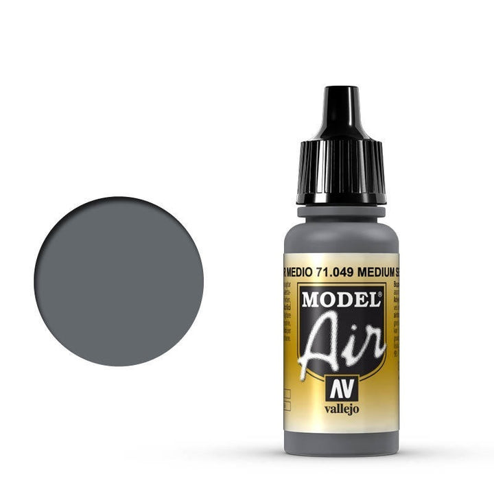 Vallejo - Vallejo 71049 Model Air Medium Sea Gray 17 ml Acrylic Airbrush Paint