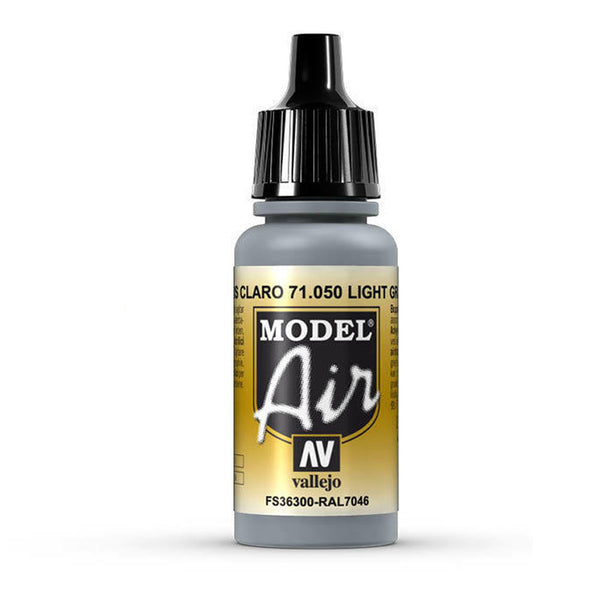 Vallejo - Vallejo 71050 Model Air Light Gray 17 ml Acrylic Airbrush Paint