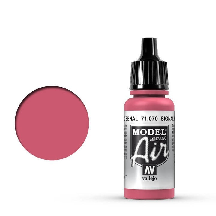 Vallejo - Vallejo 71070 Model Air Signal Red 17 ml Acrylic Airbrush Paint