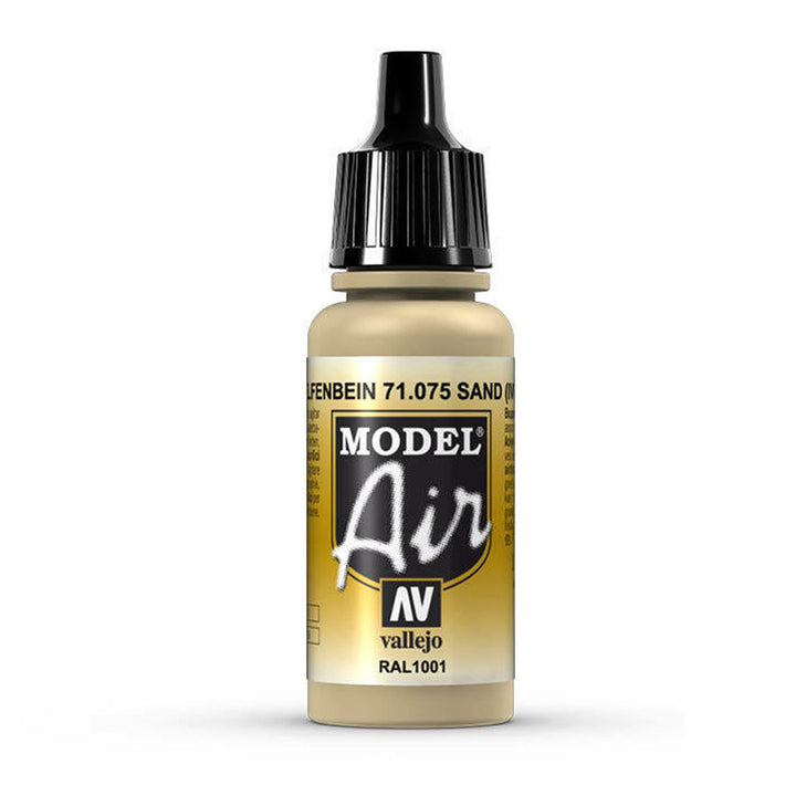 Vallejo - Vallejo 71075 Model Air Sand (Ivory) 17 ml Acrylic Airbrush Paint