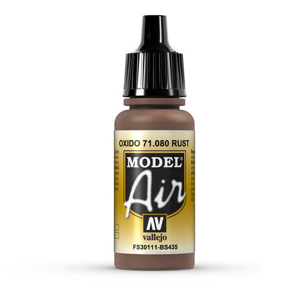 Vallejo - Vallejo 71080 Model Air Rust 17 ml Acrylic Airbrush Paint