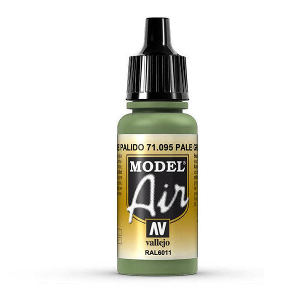 Vallejo - Vallejo 71095 Model Air Pale Green 17 ml Acrylic Airbrush Paint