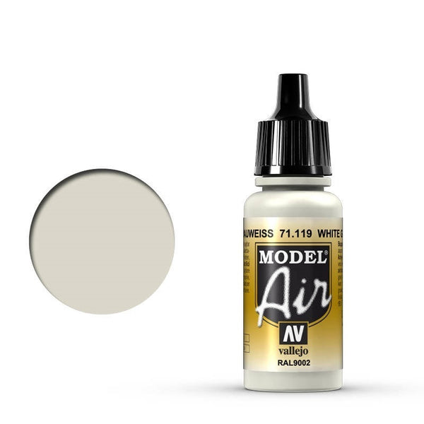 Vallejo - Vallejo 71119 Model Air White Gray 17 ml Acrylic Airbrush Paint