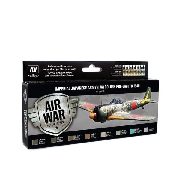 71152 Model Air Imperial Japanese Army IJA 8 Colour Acrylic Airbrush Paint Set