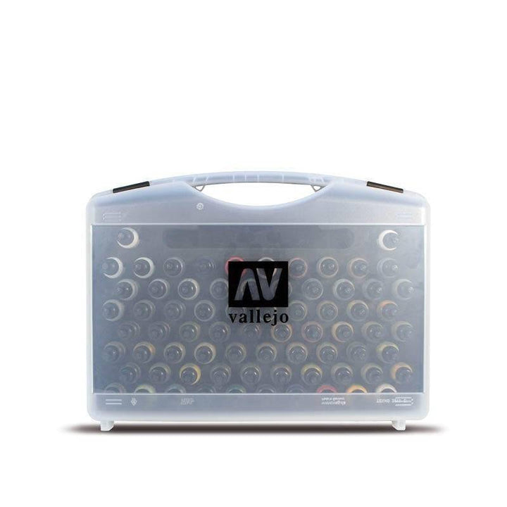 Vallejo - Vallejo 71170 Model Air 72 Basic Colors + Brushes Plastic Case