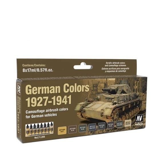 71205 Model Air German Colours 19271941 8 Colour Acrylic Airbrush Paint Set