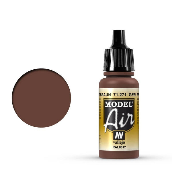 Vallejo - Vallejo 71271 Model Air German Red Brown 17 ml Acrylic Airbrush Paint