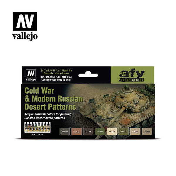 71620 Model Air Cold War and Modern Russian Desert Patterns 8 Colour Acrylic Paint Set